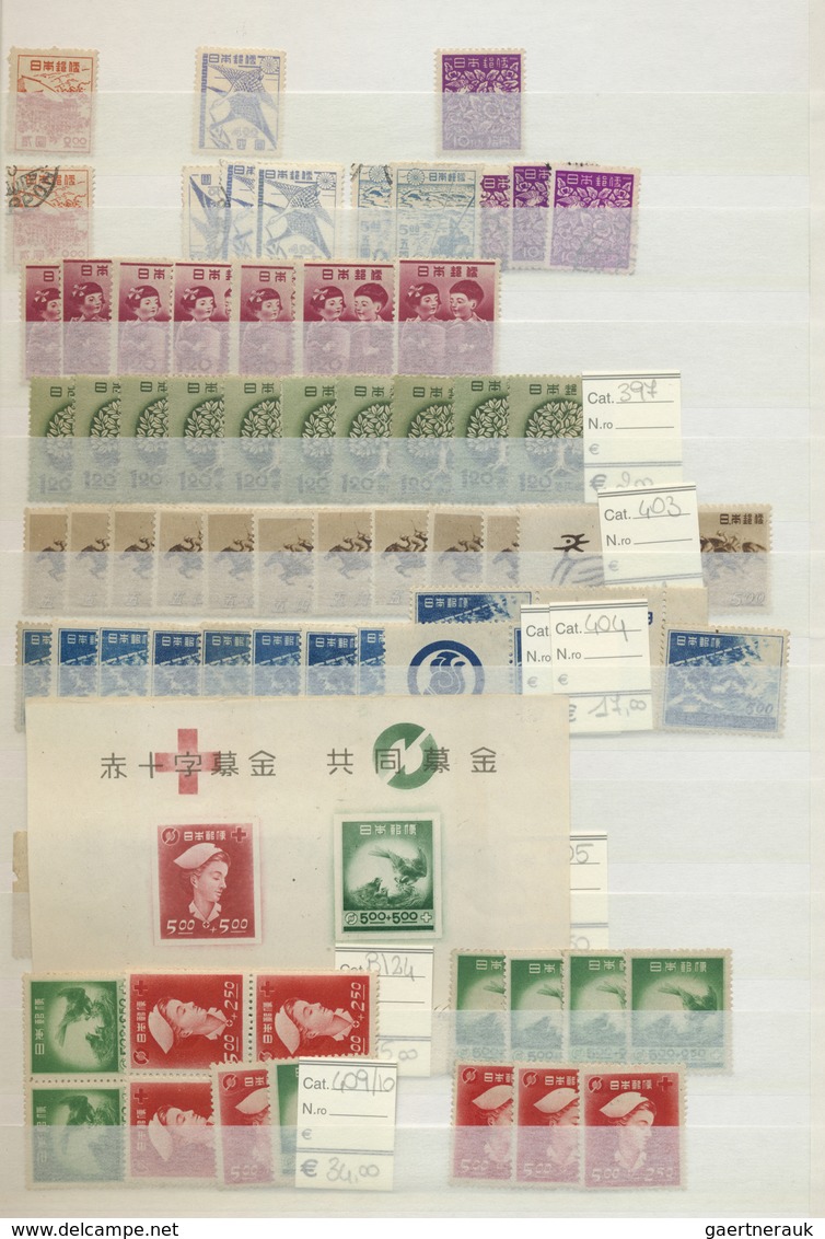 **/*/O Japan: 1871-1980, Collection in large stockbook starting first issues used, later issues mint and us