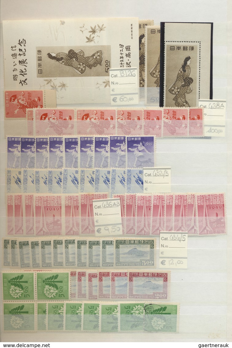 **/*/O Japan: 1871-1980, Collection in large stockbook starting first issues used, later issues mint and us