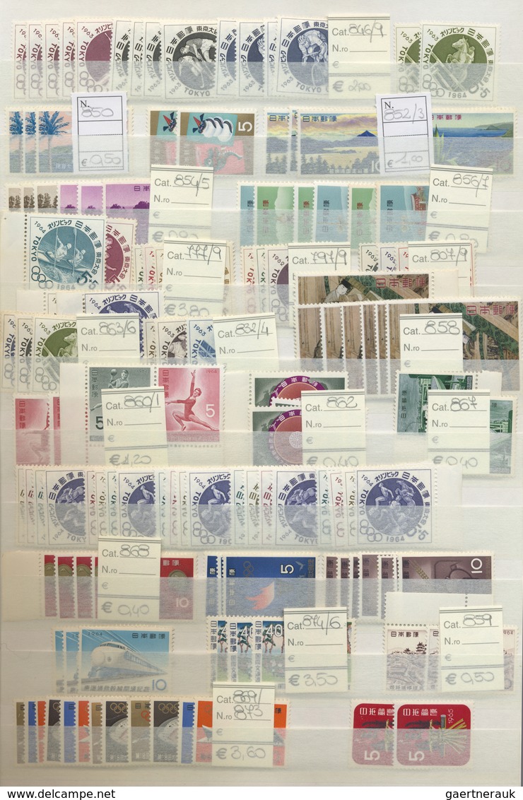 **/*/O Japan: 1871-1980, Collection in large stockbook starting first issues used, later issues mint and us