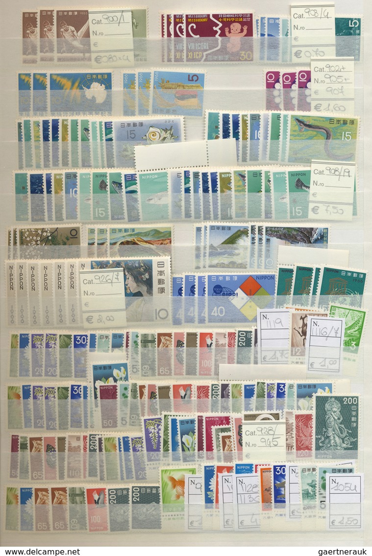 **/*/O Japan: 1871-1980, Collection in large stockbook starting first issues used, later issues mint and us