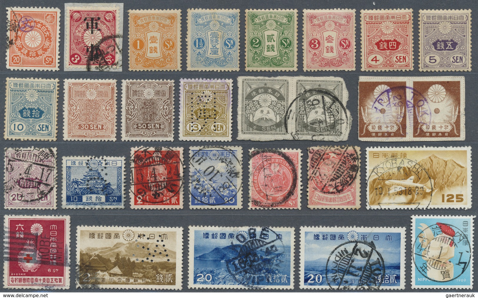 **/*/O Japan: 1872/2003, MNH And Used Collection In 8 Lindner Stockbooks (inc. One Sheetbook) And Lighthous - Andere & Zonder Classificatie