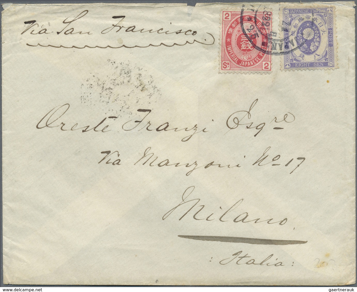 Br Japan: 1876/1914, Covers (11 Inc. Registered X4) Mostly To Italy Inc. From "Institute For Infectiono - Autres & Non Classés