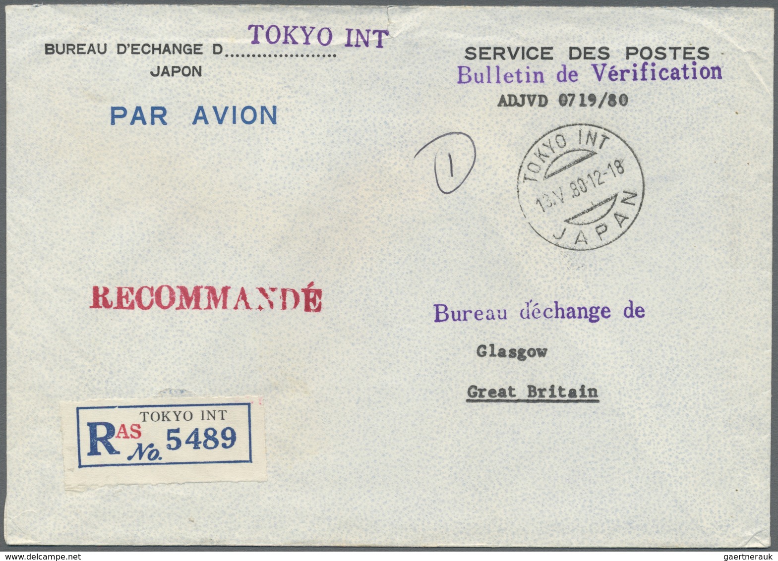 Br/GA/ Japan: 1950/90 (ca.), about 200 covers/used ppc/few used stationery, all gone to abroad, inc. regist