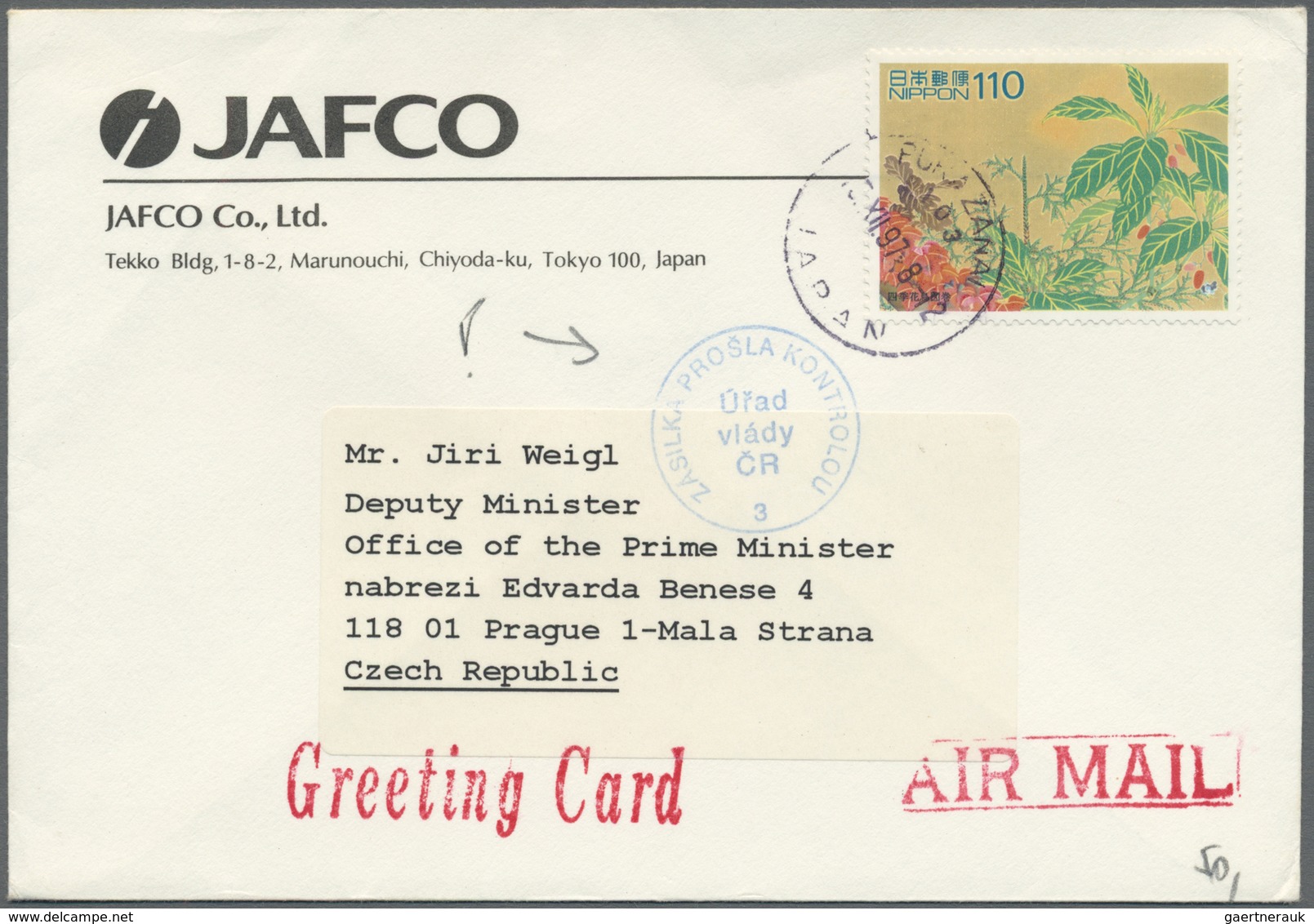 Br/GA/ Japan: 1950/90 (ca.), about 200 covers/used ppc/few used stationery, all gone to abroad, inc. regist
