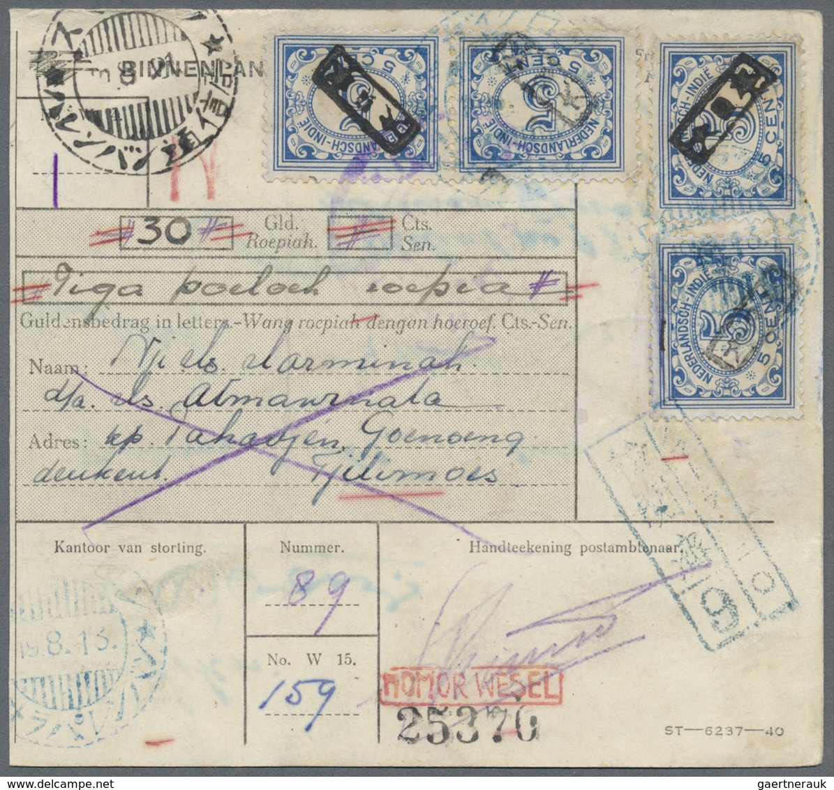 Br/GA Japanische Besetzung WK II: 1942/45, covers/stationery (70+) plus some MNH units of due stamps Navy