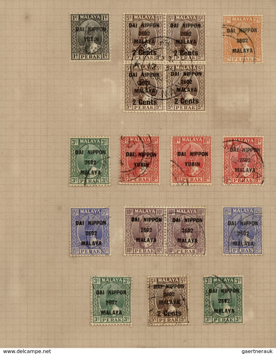 O//* Japanische Besetzung  WK II - Malaya: 1942/44, Penang, Kedah and otherwise general issues, collectio