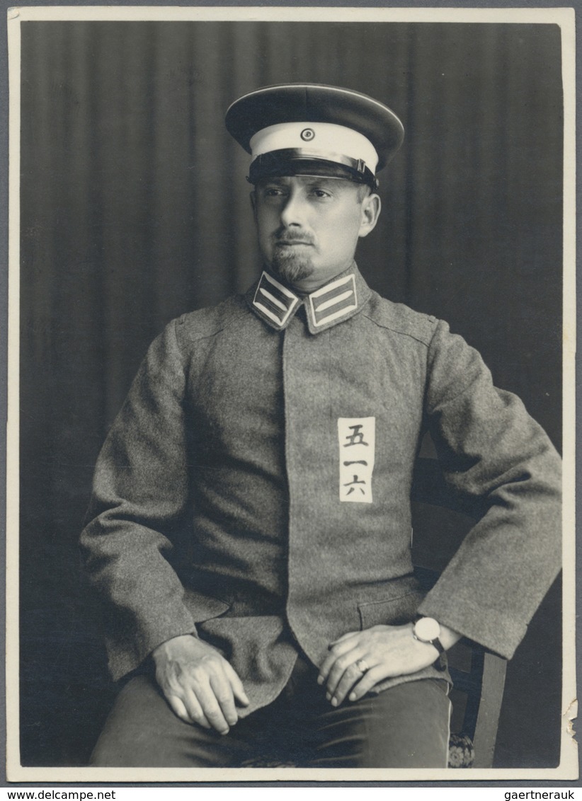 Br/ Lagerpost Tsingtau: 1914/15, 22 Belege vorwiegend Photographien von Kgf. (dabei zwei Portraits von G