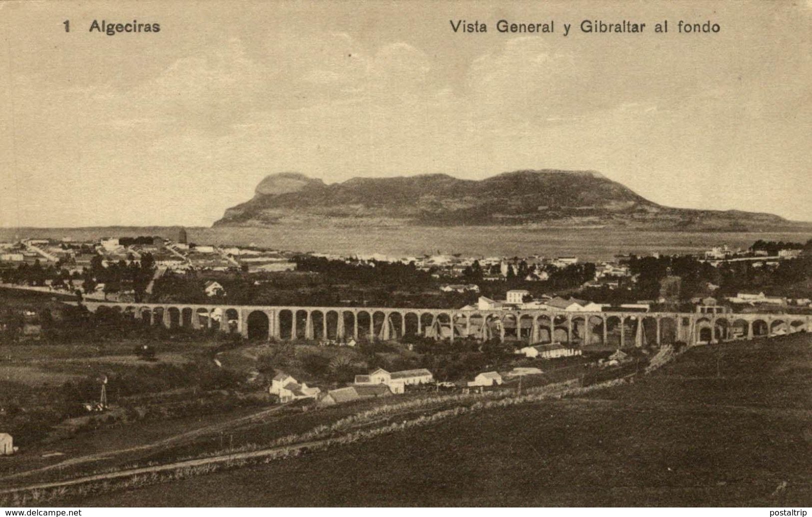 ALGECIRAS (CADIZ) - VISTA GENERAL. GIBRALTAR AL FONDO - Cádiz