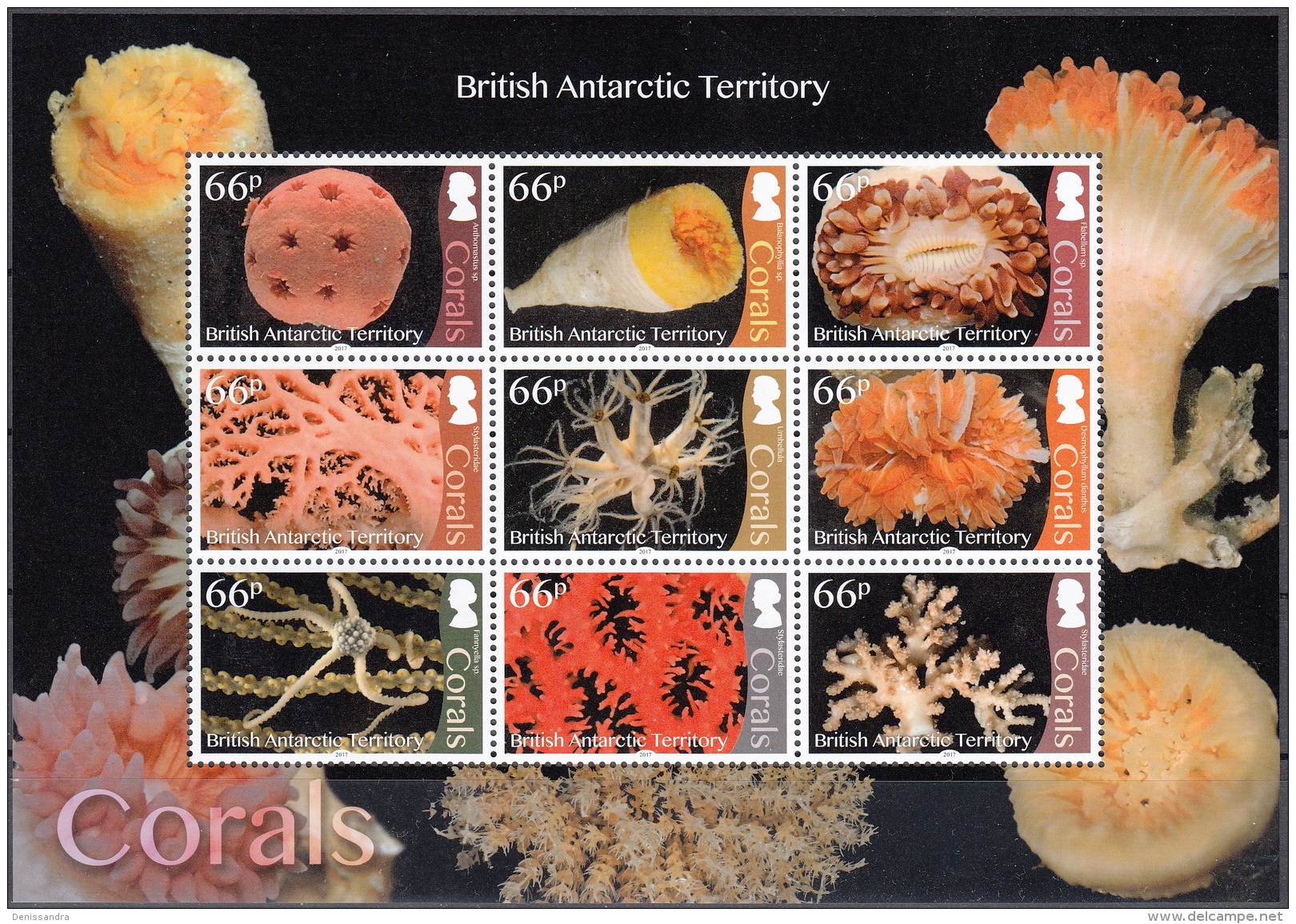British Antarctic Territory 2017 Bloc Feuillet Coraux Neuf ** - Unused Stamps