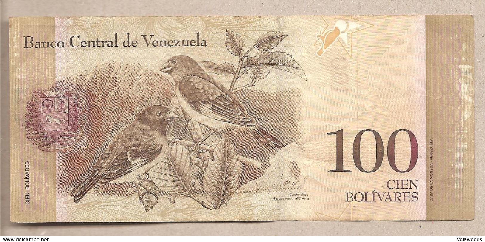 Venezuela - Banconota Circolata Da 100 Bolivares P-93c - 2008 #19 - Venezuela