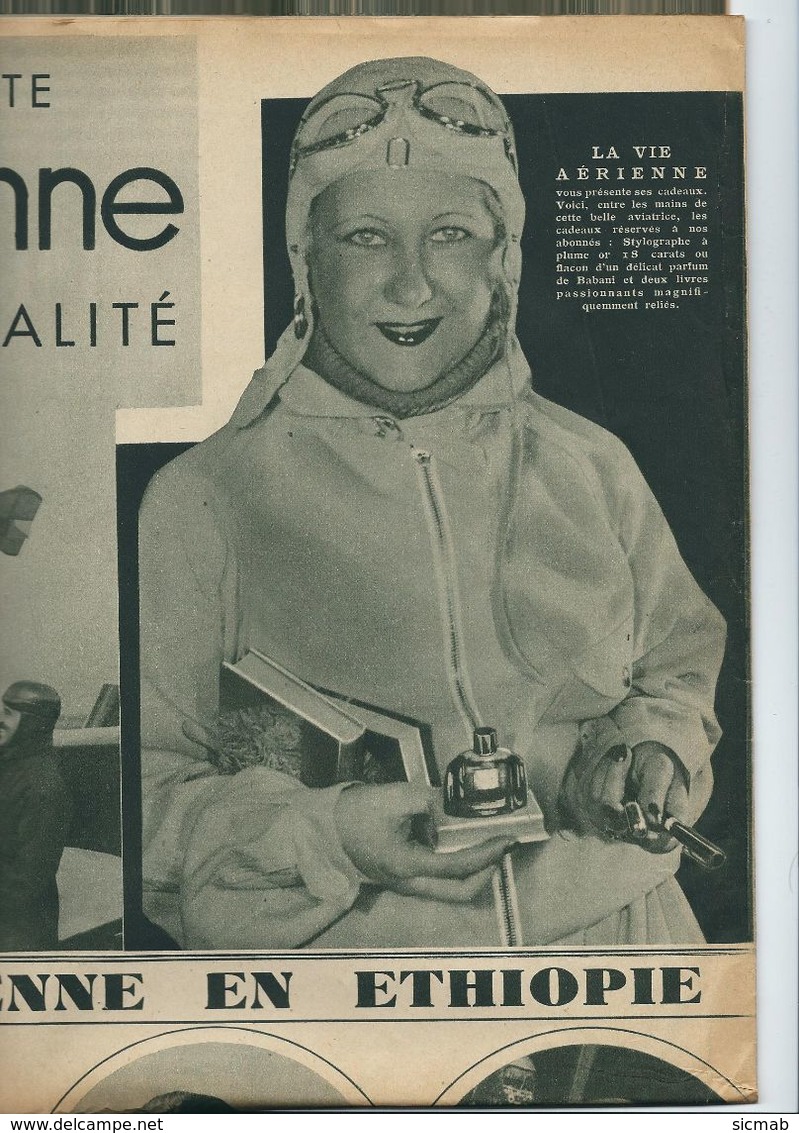 LA VIE AERIENNE," le plus grand hebdo illustré d'aviation du monde", MARYSE HILSZ , N° 1, 8 oct 1935