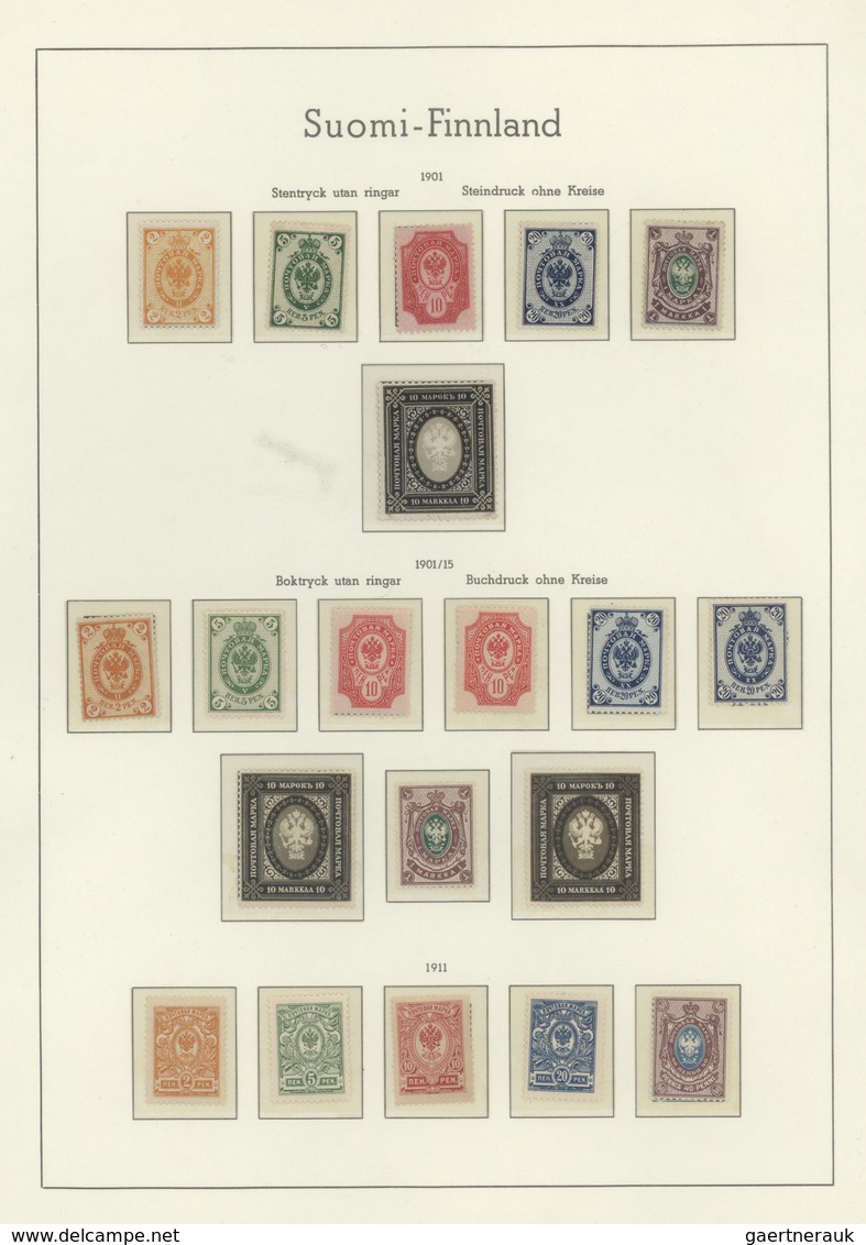 **/* Finnland: 1891-1964 Obviously Complete Mint Collection Plus 'back Of The Book' Issues, Karelia, Aunu - Lettres & Documents