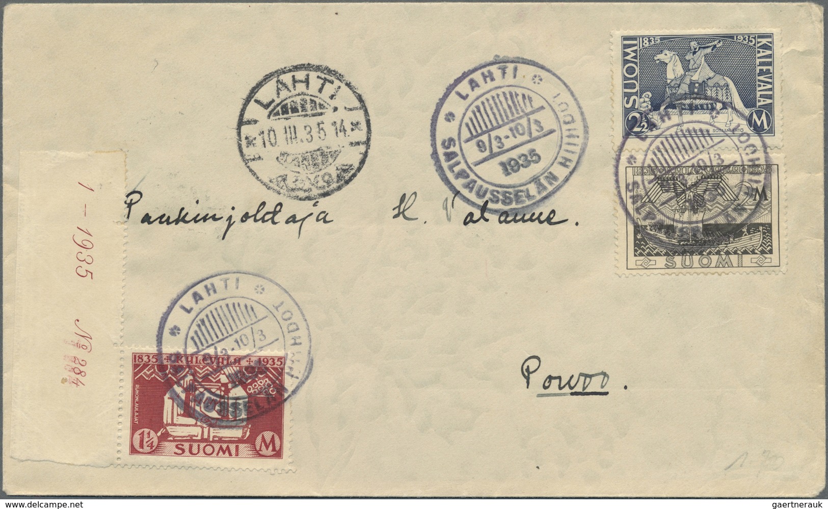 Br/GA Finnland: 1919/1958, Lot Of 36 Covers, Cards And Used Stationeries, Incl. Attractive Pieces, Registe - Lettres & Documents