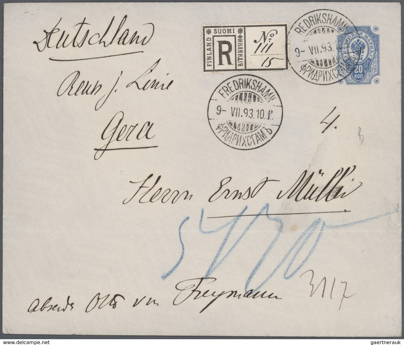 GA Finnland - Ganzsachen: 1872/99 (ca.), Very Fine Collection Of Ca. 41 Old Postal Stationeries Includi - Entiers Postaux