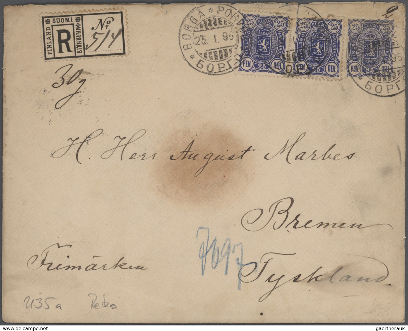 GA/Br Finnland - Ganzsachen: 1874/1940, lot of ca. 50 used postal stationery postcards and covers with man