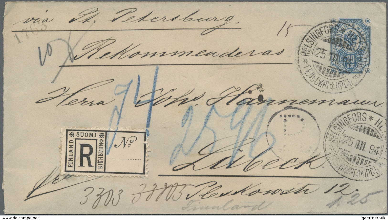 GA Finnland - Ganzsachen: 1876/1918, Lot Of 29 Used And Unsued Stationeries With Cards Incl. Reply Card - Entiers Postaux