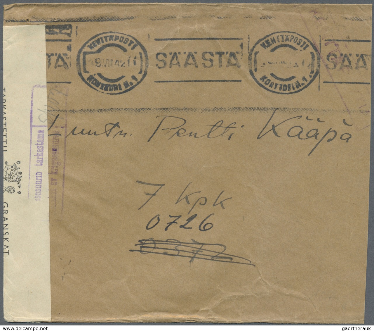 Br/GA Finnland - Stempel: 1880/1950, Gut 1000 Belege Mit Schwerpunkt Bei Den Stempeln. Dabei Paketkarten A - Autres & Non Classés