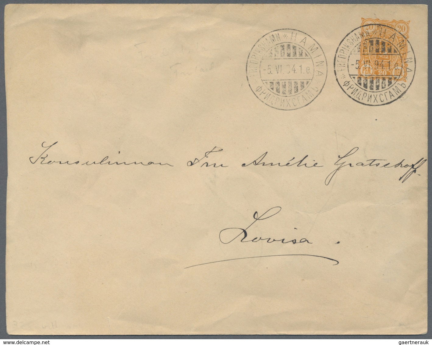 Br/GA Finnland - Stempel: 1880/1950, Gut 1000 Belege mit Schwerpunkt bei den Stempeln. Dabei Paketkarten a