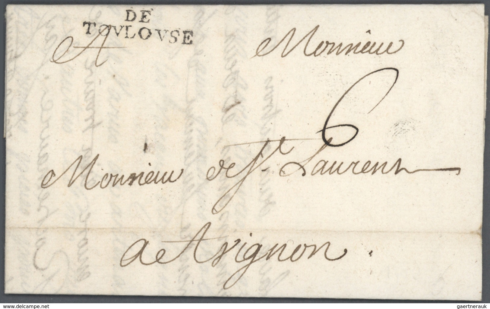 Br Frankreich - Vorphilatelie: 1744/1791 Ca., Useful Lot Of 160 Folded Letters With Cancellations Of Th - 1792-1815: Départements Conquis