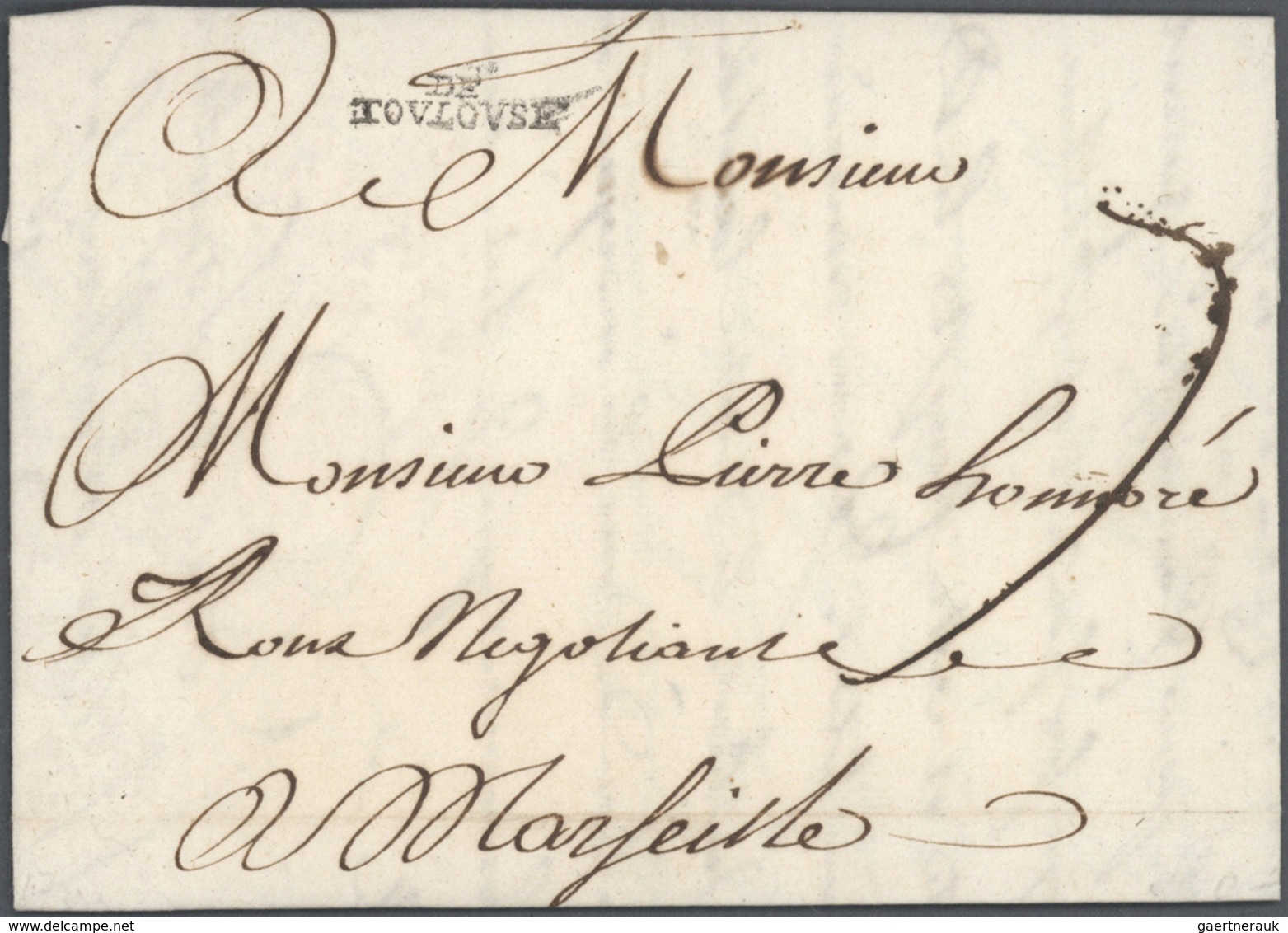 Br Frankreich - Vorphilatelie: 1744/1791 Ca., Useful Lot Of 160 Folded Letters With Cancellations Of Th - 1792-1815: Départements Conquis