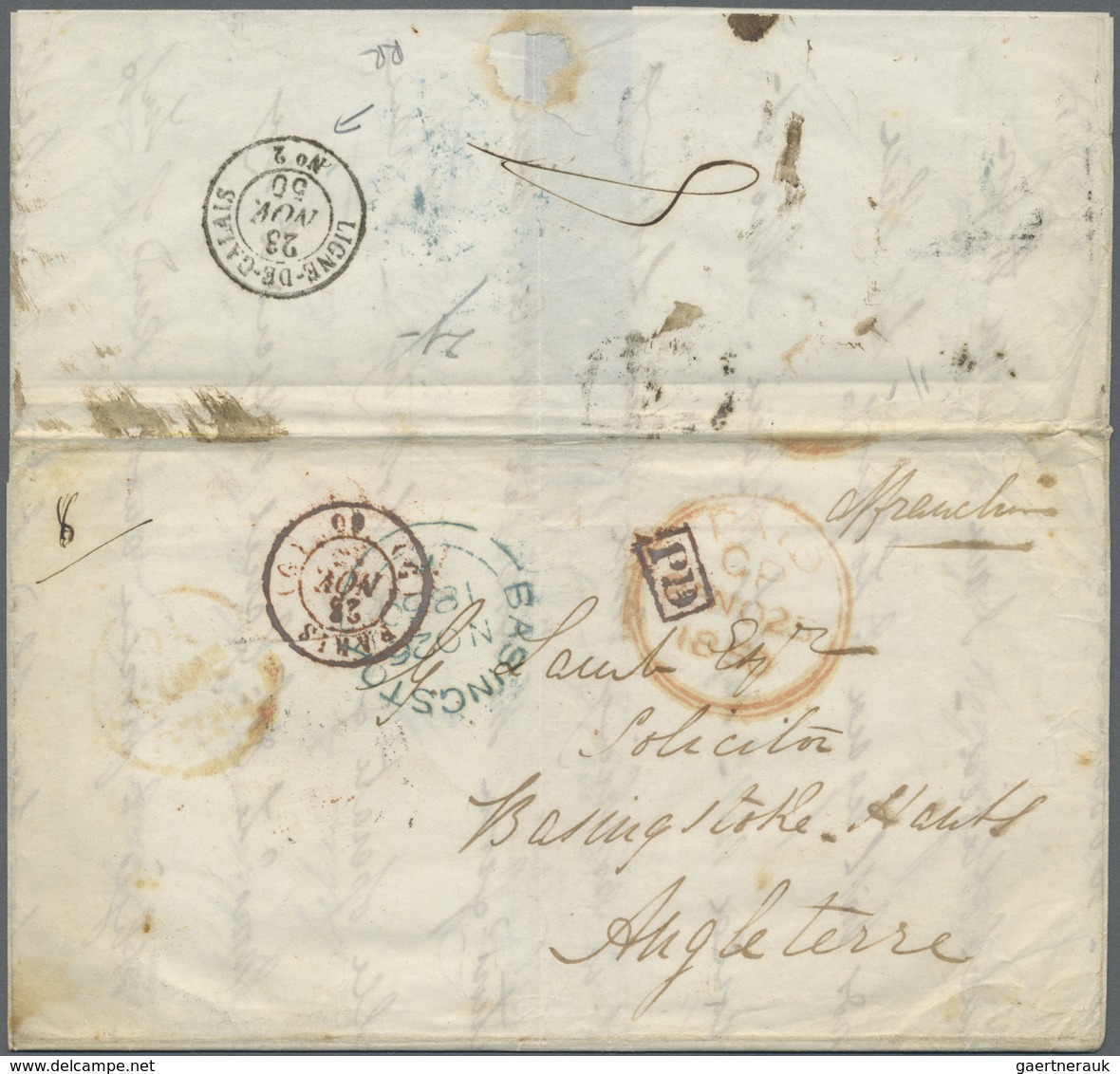 Br Frankreich - Vorphilatelie: 1772/1878, 155 Letters Sent From France To Exlusively Foreign Destinatio - 1792-1815: Départements Conquis