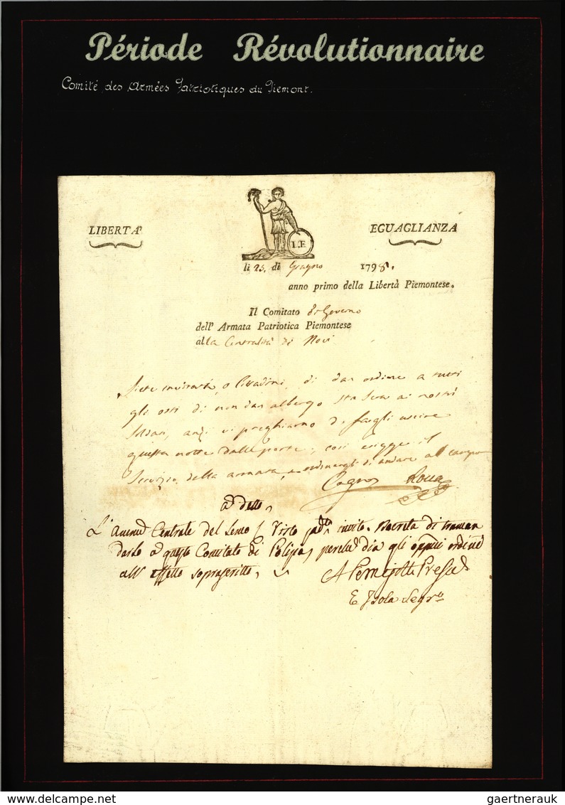 Br Frankreich - Vorphilatelie: 1797/1805 (ca.) Collection Of Approx. 200 Letters (letter Contents)inclu - 1792-1815: Conquered Departments