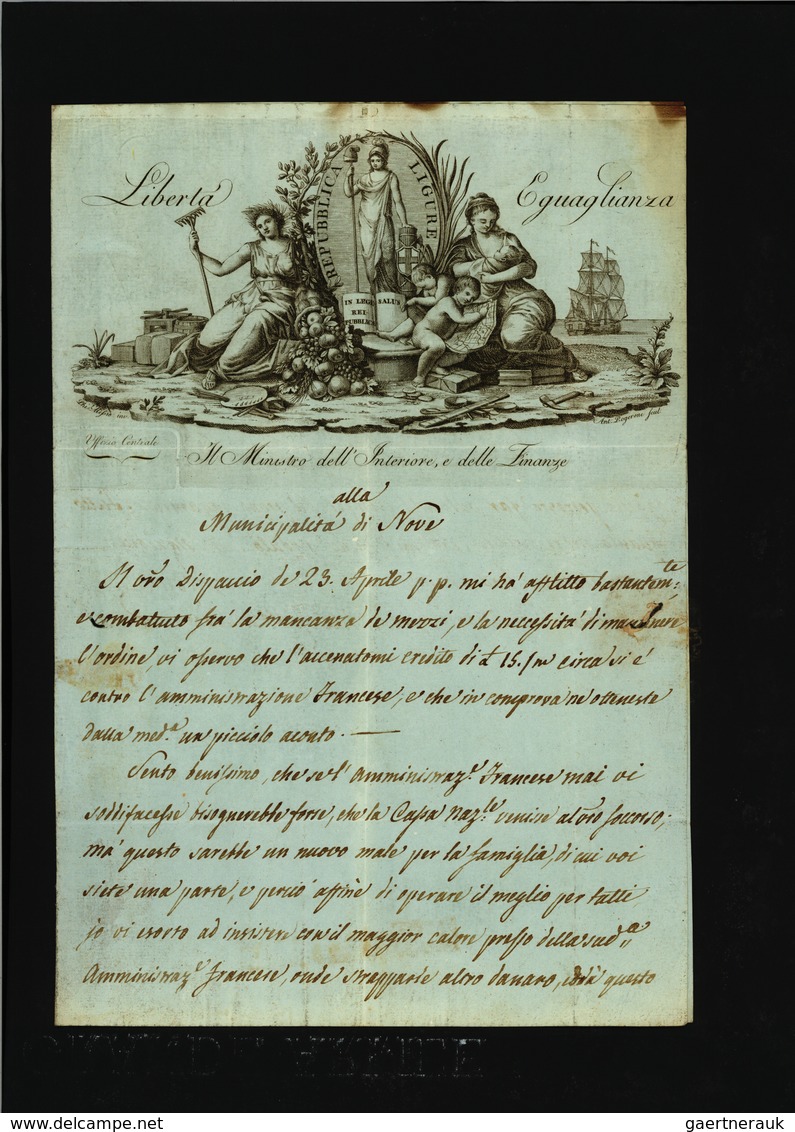 Br Frankreich - Vorphilatelie: 1797/1805 (ca.) Collection of approx. 200 letters (letter contents)inclu
