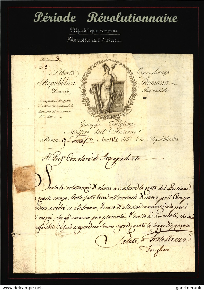 Br Frankreich - Vorphilatelie: 1797/1805 (ca.) Collection of approx. 200 letters (letter contents)inclu