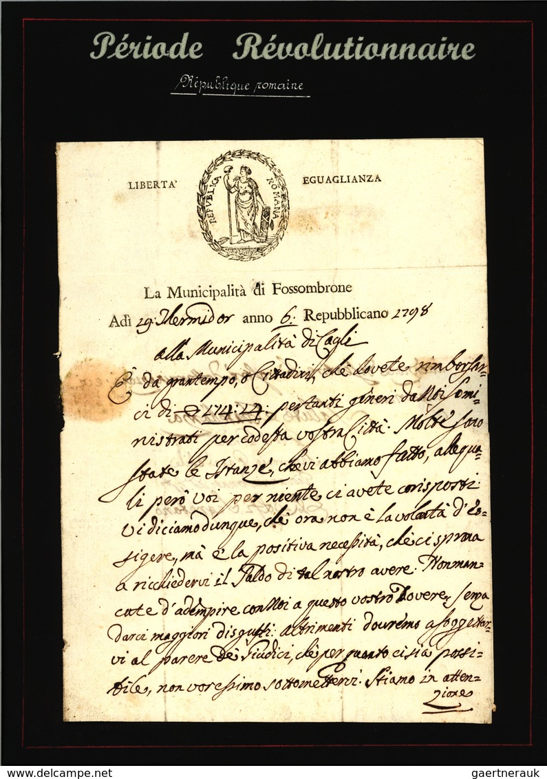 Br Frankreich - Vorphilatelie: 1797/1805 (ca.) Collection of approx. 200 letters (letter contents)inclu