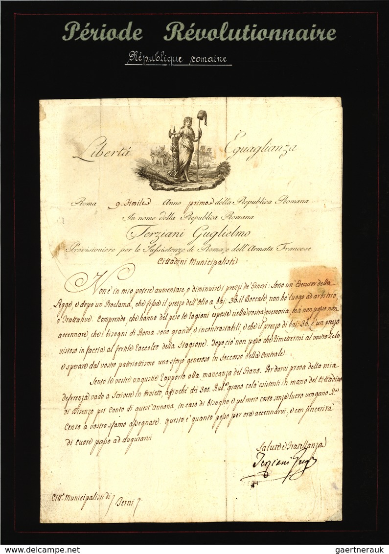 Br Frankreich - Vorphilatelie: 1797/1805 (ca.) Collection of approx. 200 letters (letter contents)inclu