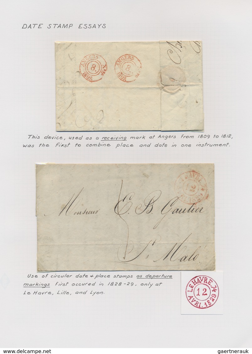 Br Frankreich: 1582/1930 (ca.), Sophisticated Collection Of Apprx. 200 Covers, Mainly Stampless Covers - Oblitérés