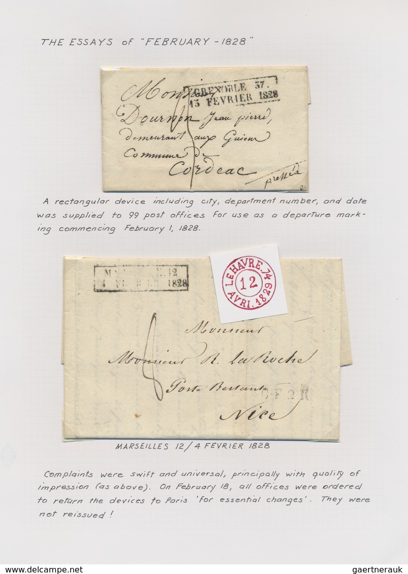 Br Frankreich: 1582/1930 (ca.), Sophisticated Collection Of Apprx. 200 Covers, Mainly Stampless Covers - Oblitérés