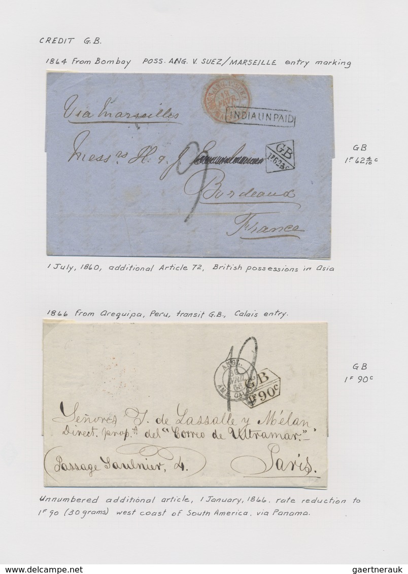 Br Frankreich: 1582/1930 (ca.), Sophisticated Collection Of Apprx. 200 Covers, Mainly Stampless Covers - Oblitérés