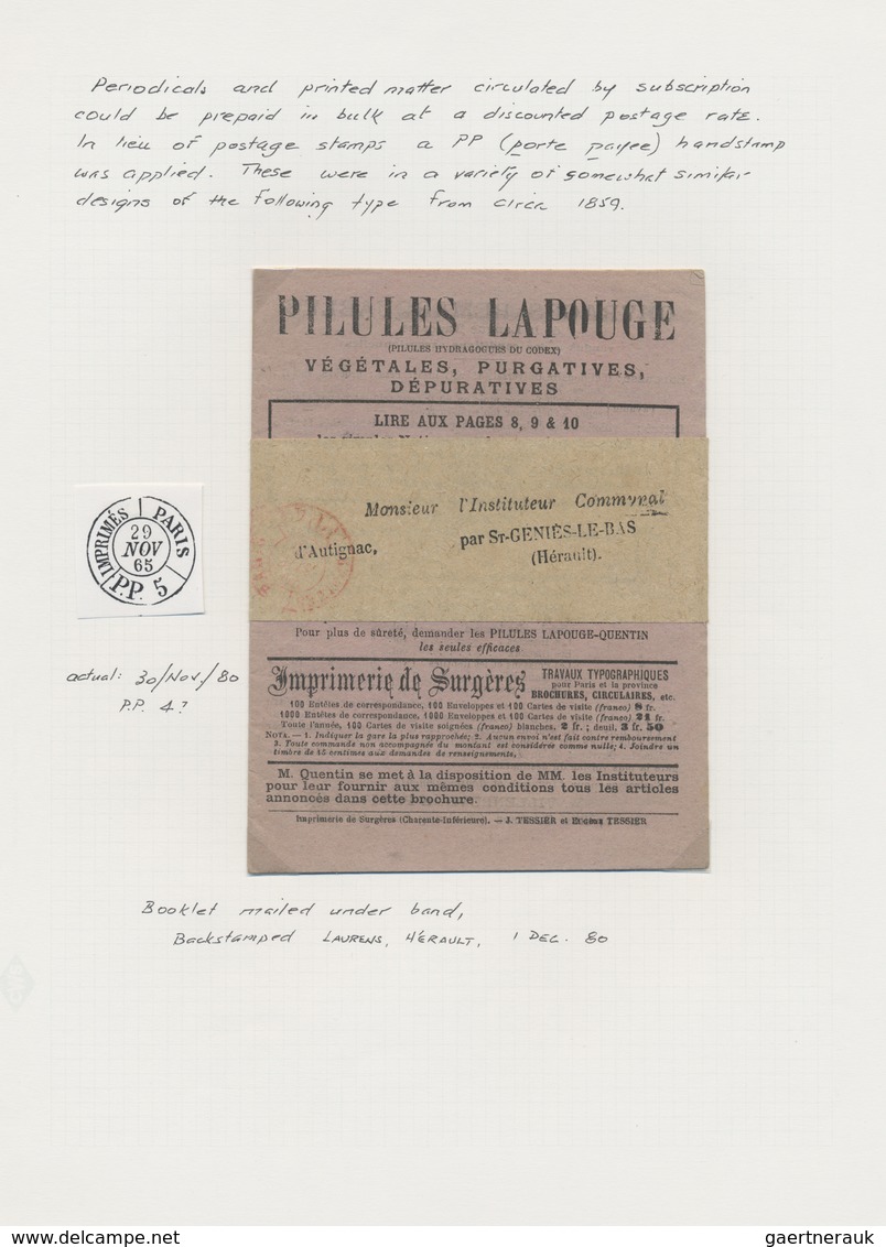 Br Frankreich: 1582/1930 (ca.), sophisticated collection of apprx. 200 covers, mainly stampless covers