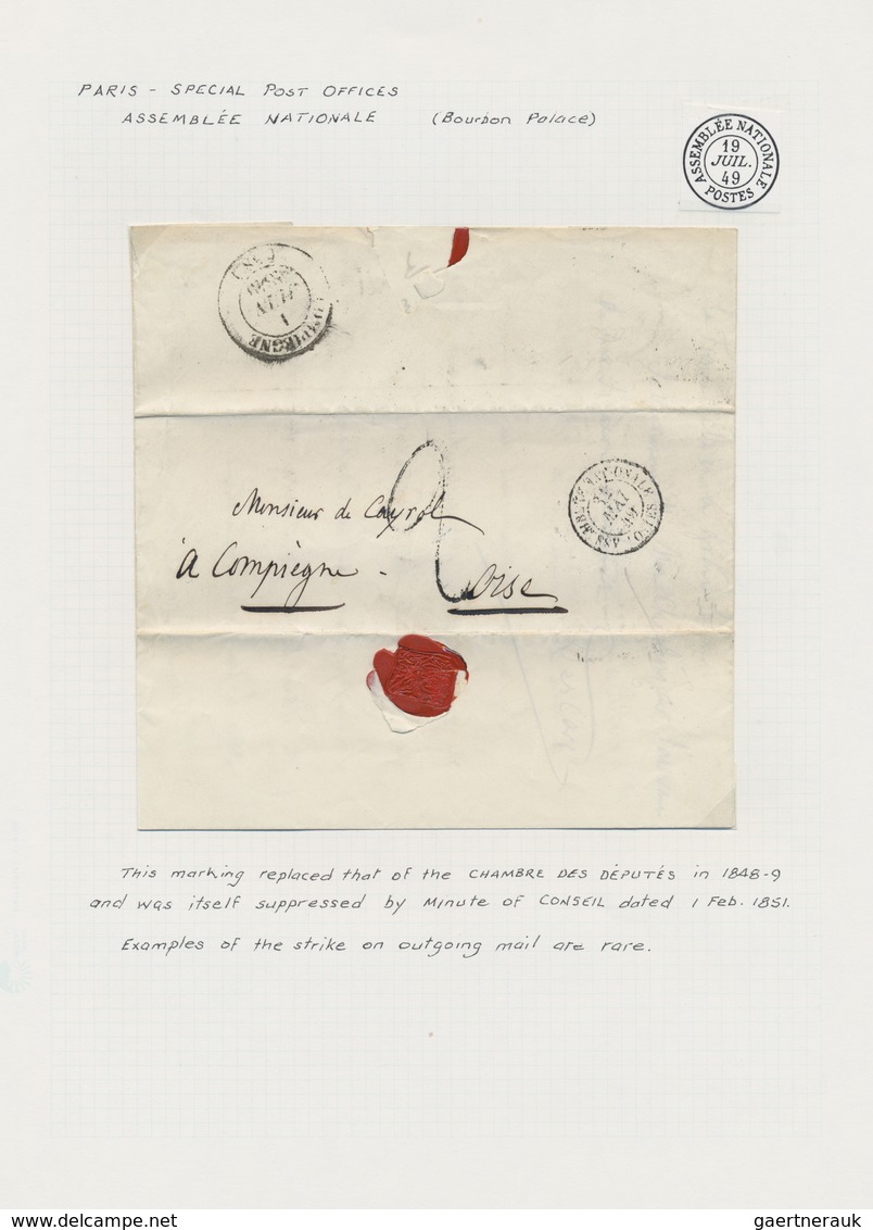 Br Frankreich: 1582/1930 (ca.), sophisticated collection of apprx. 200 covers, mainly stampless covers