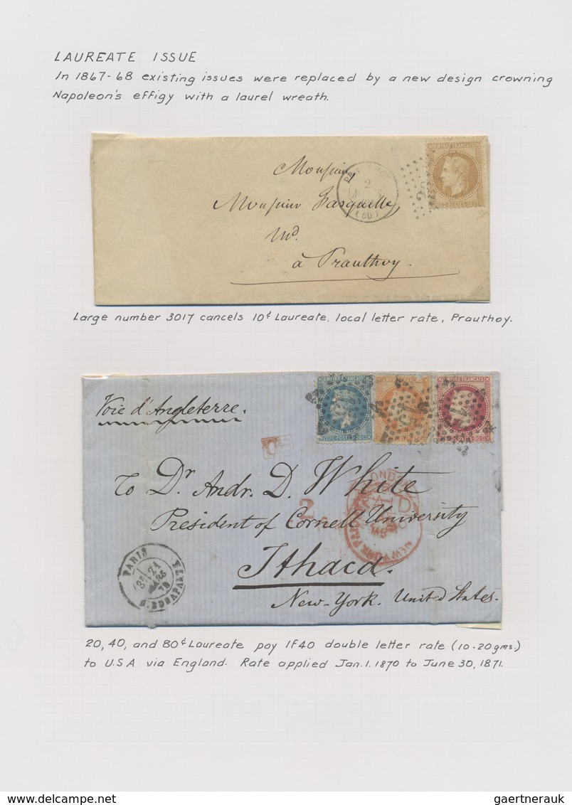 Br Frankreich: 1582/1930 (ca.), sophisticated collection of apprx. 200 covers, mainly stampless covers