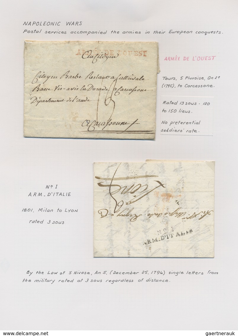 Br Frankreich: 1582/1930 (ca.), sophisticated collection of apprx. 200 covers, mainly stampless covers