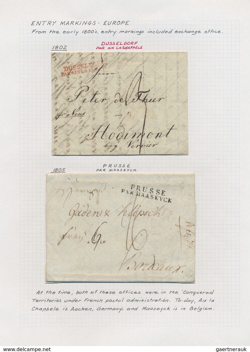 Br Frankreich: 1582/1930 (ca.), sophisticated collection of apprx. 200 covers, mainly stampless covers