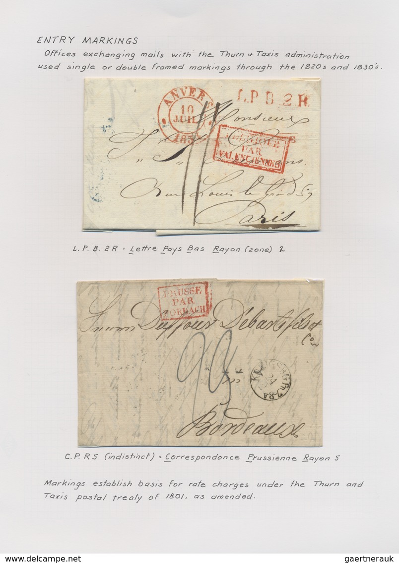 Br Frankreich: 1582/1930 (ca.), sophisticated collection of apprx. 200 covers, mainly stampless covers