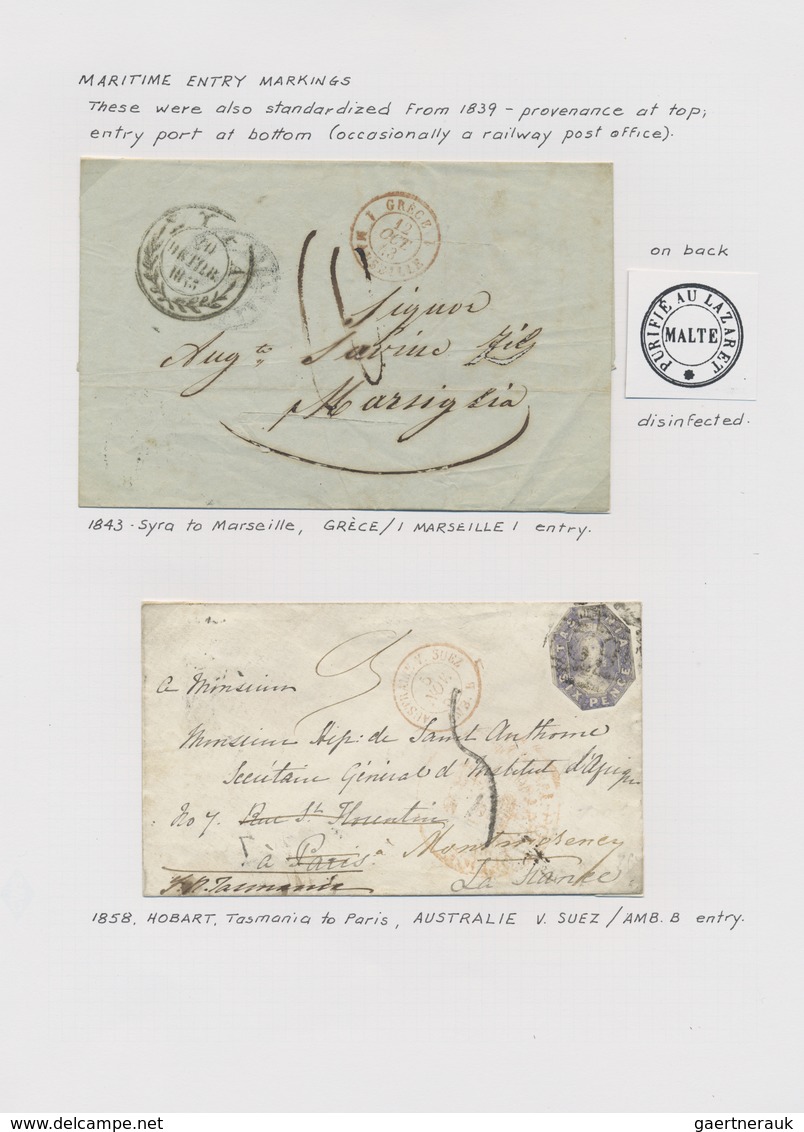 Br Frankreich: 1582/1930 (ca.), sophisticated collection of apprx. 200 covers, mainly stampless covers