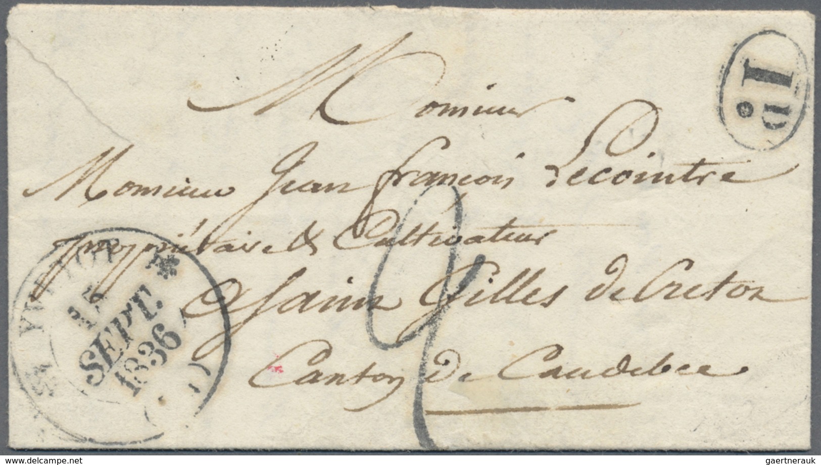 Br Frankreich: 1805/1866, 23 Vorphila- Und Markelosen Briefen In überwiegend Guter Qualität Mit Vielen - Oblitérés