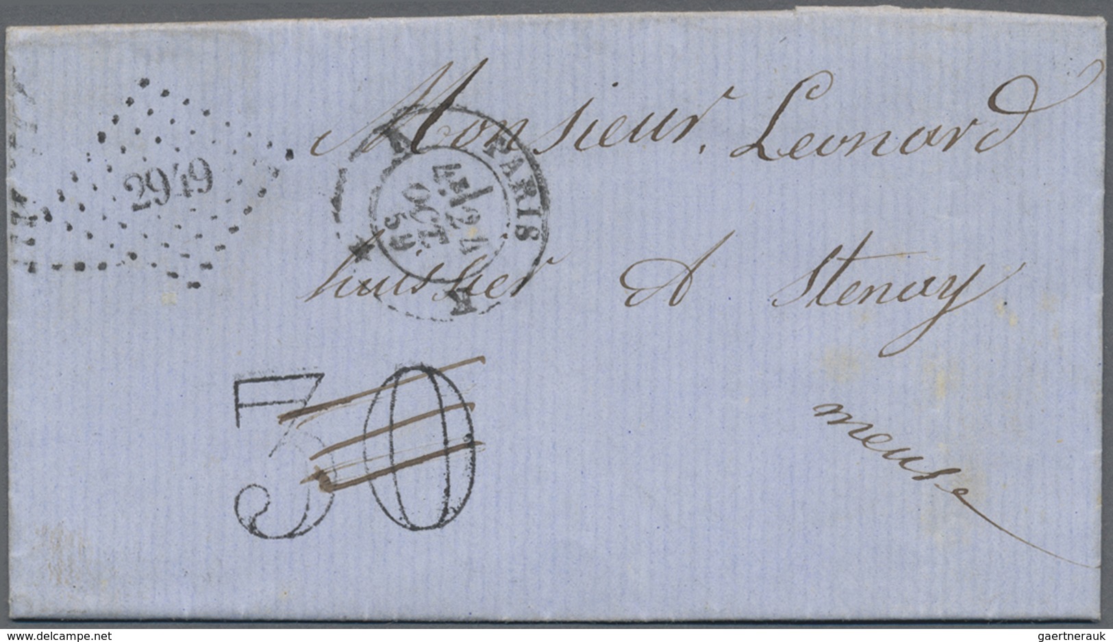 Br Frankreich: 1811/1871, Lot Of 30 Stampless Covers From Some Pre-philately, Showing A Lovely Selectio - Oblitérés