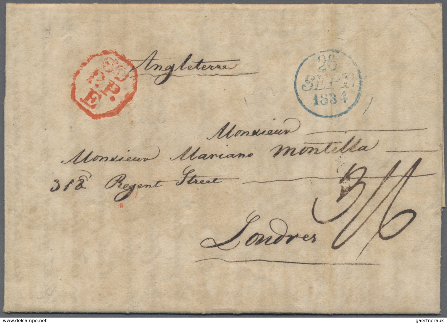 Br Frankreich: 1811/1871, Lot Of 30 Stampless Covers From Some Pre-philately, Showing A Lovely Selectio - Oblitérés