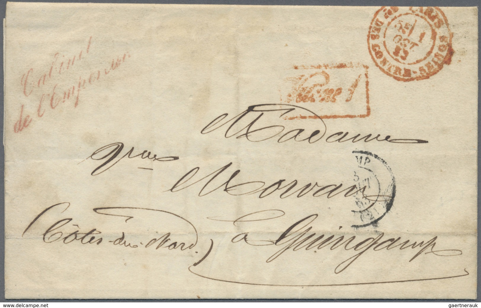 Br Frankreich: 1811/1871, Lot Of 30 Stampless Covers From Some Pre-philately, Showing A Lovely Selectio - Oblitérés