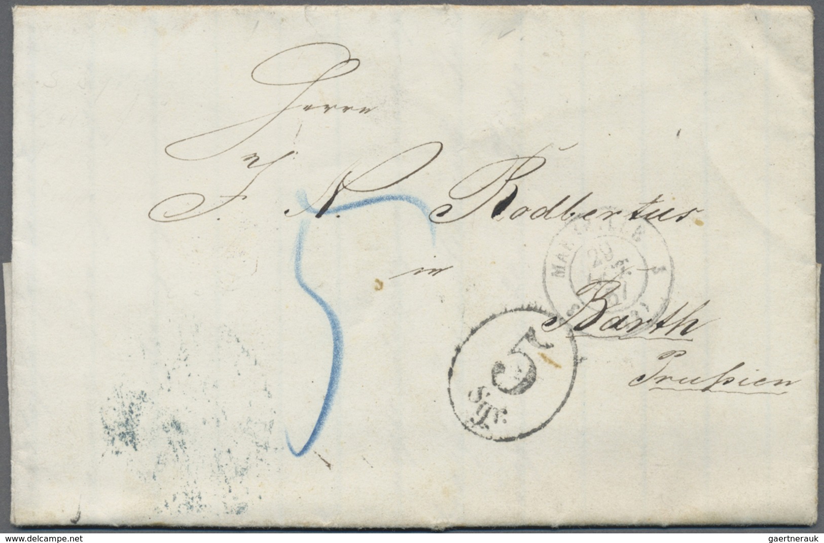 Br Frankreich: 1811/1871, Lot Of 30 Stampless Covers From Some Pre-philately, Showing A Lovely Selectio - Oblitérés