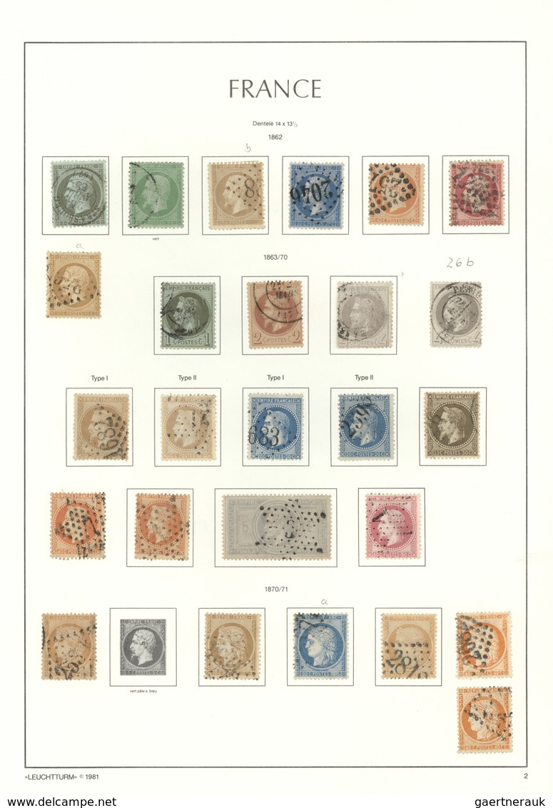 O Frankreich: 1849/1990, Extensive Collection In Three Binders, Complete About Many Years, Incl. A Lot - Usati