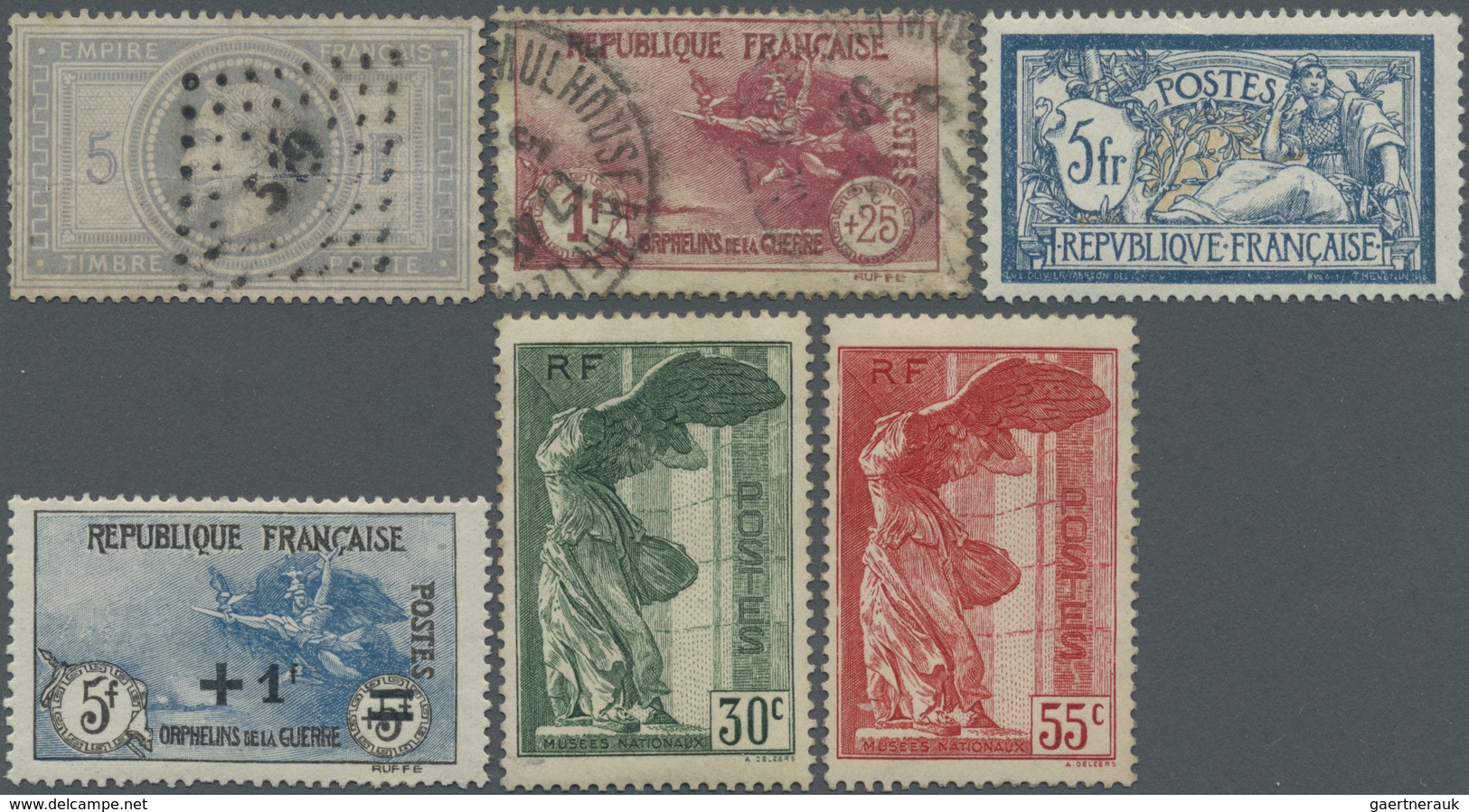 O/**/* Frankreich: 1849/1980 (ca.), Miscellaneous Holding In Two Stockbooks, Varied Condition, From Classic - Oblitérés