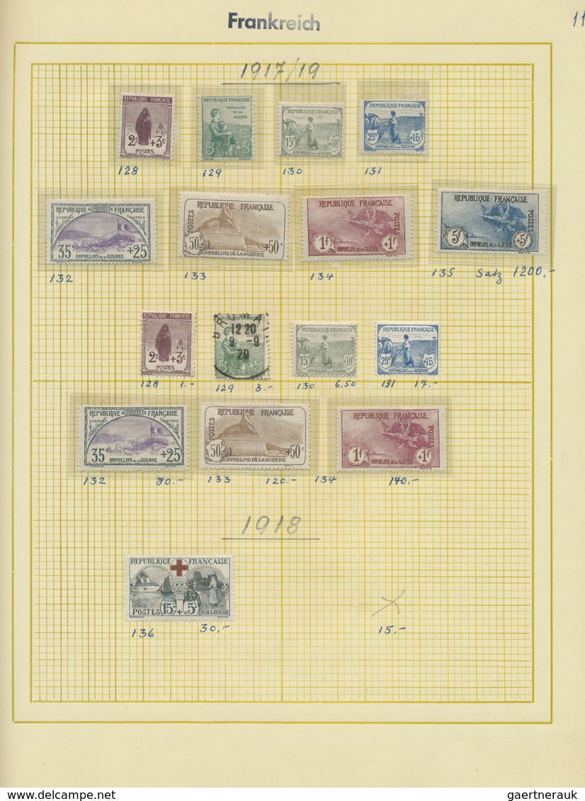 O/*/** Frankreich: 1849/1969, Mint And Used Collection On Album Pages, Slightly Varied But Overall Quite Go - Oblitérés