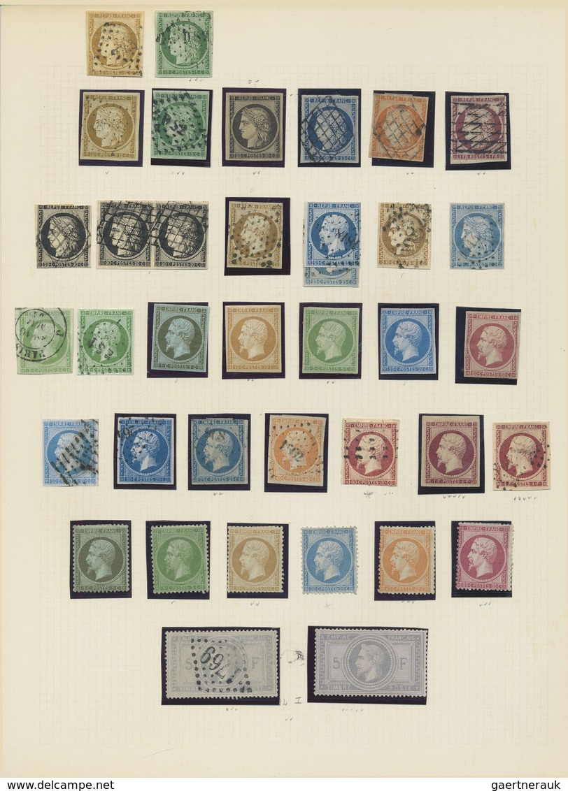 */**/O Frankreich: 1849/1960, A Superb Mint Collection, The First Issue Mainly Used Incl. MiNr. 7 (1 Fr. Ca - Oblitérés