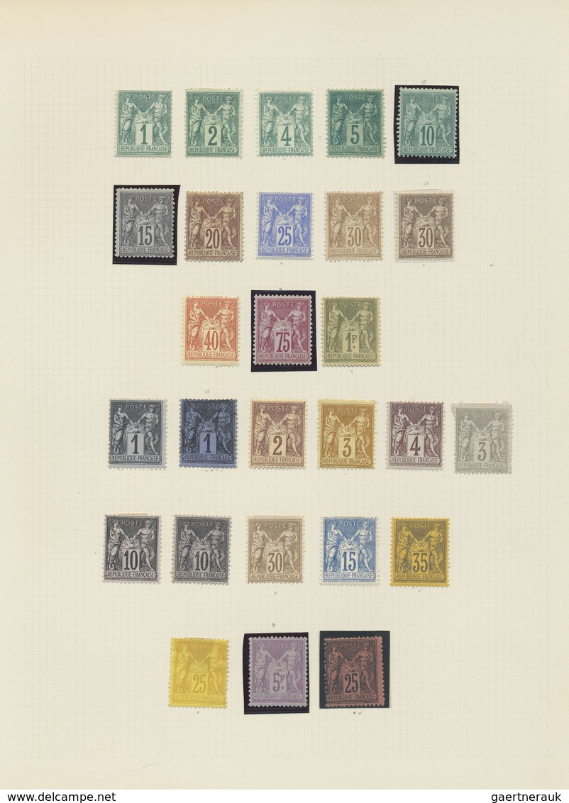 */**/O Frankreich: 1849/1960, A Superb Mint Collection, The First Issue Mainly Used Incl. MiNr. 7 (1 Fr. Ca - Oblitérés